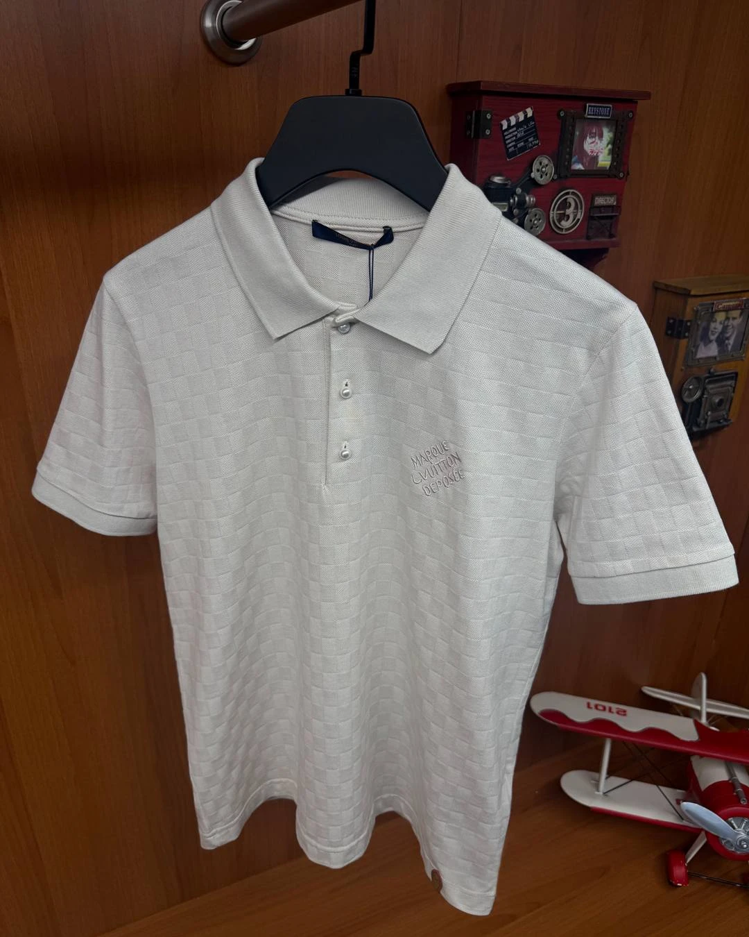 Camisa Polo Damier signature – photo 9
